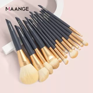 Maange Set Brush Makeup Profesional Bahan Nilon Lembut Untuk Foundation / Bedak / Blush