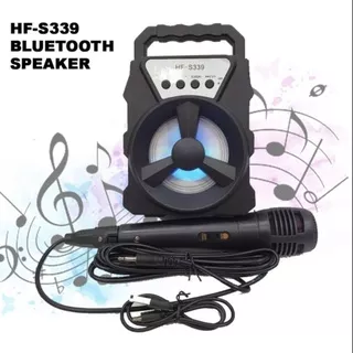 Speaker Bluetooth Portable HF-S339 free microphone / Speaker Karoke BISA COD - Speaker Bluetooth - Speaker Wireless - Speaker SuperBass - Speaker Aktif - Speaker HP - Speaker Karaoeke - Speaker Terbaru - Speaker Android