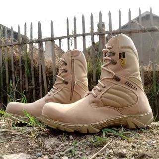 Sepatu delta pdl safety boots tactikal pdl pria wanita suede gurun 8 inc suede cordura anti air