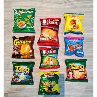 All Snack Jadoel / Chitato / Jetz / Cheetos / Chiki Balls / Lays / Qtela / Taro / Maxicorn / Piatos / Chiki Twist / Cemilan Jadoel