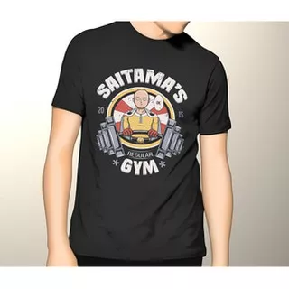 Kaos Saitama One Punch Man Gym (Kaos, T-Shirt, TShirt, T Shirt)
