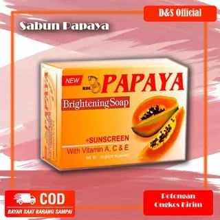 Sabun Pepaya RDL Papaya Brightening Soap 135 Gram - Sabun Pepaya RDL / Sabun Papaya Ukuran Besar