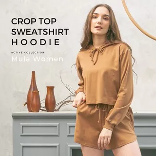 Mula Women Crop Top Sweatshirt Hoodie 