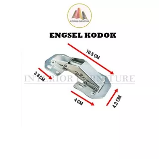 Engsel Kodok / Engsel Sudut buka 90` / Engsel Kodok Tanpa Bobok 1pcs free skrup