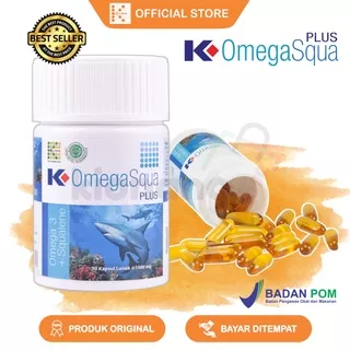 K-OMEGASQUA PLUS ORIGINAL K-LINK | OMEGA SQUA KLINK | OMEGA 3 ORI | FISH OIL BKN KRILL OIL | SQUALENE