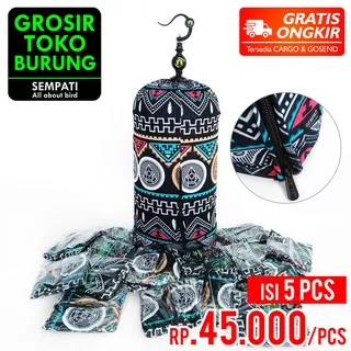 SEMPATI GROSIR KRODONG LOVEBIRD FULLPRINT MOTIF BATIK SEMPATI ISI 5 PCS KAOS PE PREMIUM KERODONG KRODONG SANGKAR BURUNG LOVE BIRD BATIK FULL PRINTING KRODONG KANDANG BURUNG LOVEBIRD BULAT KAPSUL MODE JEMUR