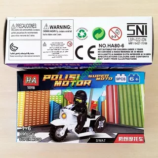 Mainan Anak Lego Polisi Motor HA