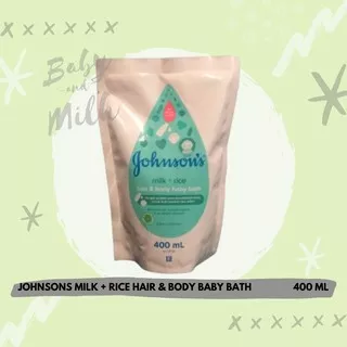 Johnsons Baby Bath Milk & Rice  200 ml / Reffil 200 ml/400 ml/500 ml Pump