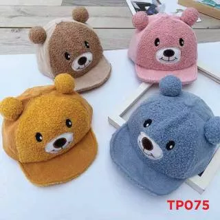 Topi anak bayi fashion TP075 bear/kupluk rajut/topi bayi korea