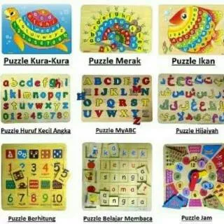 Puzzle Mengenal Huruf dan Angka