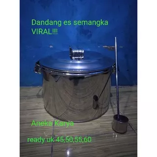 DANDANG ES SEMANGKA BESAR INDIA PLUS GAYUNG VIRAL!!! READY UKURAN DIAMETER 45,50,60,70 DAN TINGGI 30