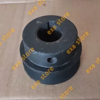 Pulley besi cor B1 - 2 inch as 19 20 22 24 mm pully besi cor