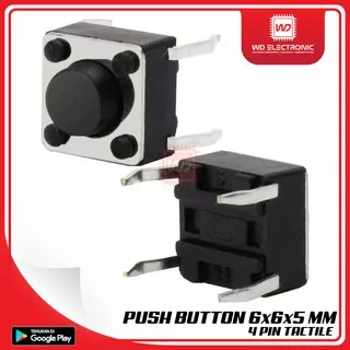 PUSH BUTTON SWITCH 6x6x5 MM 4 PIN TACTILE SWITCH 6x6x5