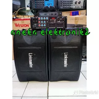 PAKET KARAOKE SOUND SYSTEM SPEAKER 10 + MIC WIRELES + AMPLIFIER BLUETOTH