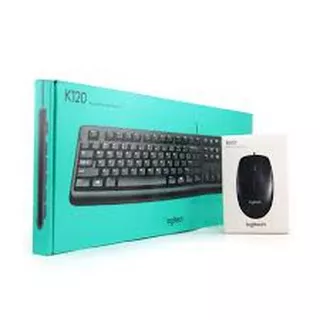 KEYBOARD USB K120 + MOUSE USB B100 LOGITECH BARU GARANSI 1TAHUN PROMO LARIS MURAH