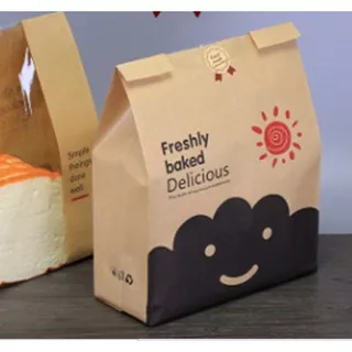 Plastik Kemasan Kantong Kertas Roti Tawar Isi 25 Pcs Toast Bag Type 11