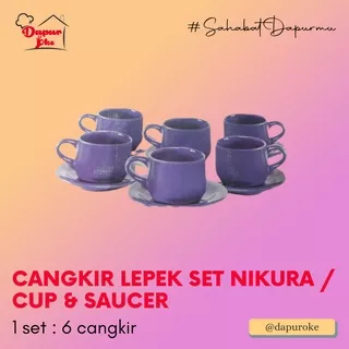 Nikura Cangkir Lepek Set 12 pcs / Cup & Saucer