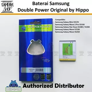 Baterai Hippo Double Power Original Samsung Galaxy Mini S5570 Wave 2 Pro S5330 Star Duos S5280 S5282