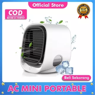 AC pendingin udara mini portable Air Cooler Praktis Hemat Energi Mudah dibawa Kipas Cooler fan mini USB High Quality Import di sertai dengan lampu tidur kipas meja water cooling penyejuk udara