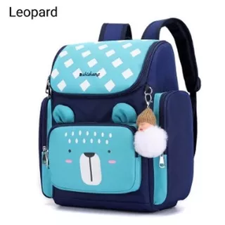 Tas Anak Perempuan SD TK Paud Tas Ransel Anak Gadis Ransel Sekolah SD Cewek Backpack Anak Sekolah Umur 3 4 5 6 7 8 9 10 Tahun Bahan Kanvas Motif karakter Panda Kombinasi Gantungan Lucu Saku Tempat Simpan Botol Minuman