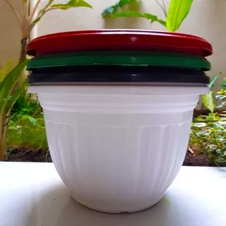 Pot Matahari 40/ Belimbing 40 cm warna/ pot bunga bukan tawon 40/ Pot Matahari 40 Panda Star / Pot Bunga / Pot Tanaman / Pot Murah