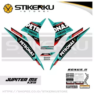 JUPITER MX 135 EDISI PETRONAS / EXCITER 135 / LC 135 / STRIPING / STICKER / STOCK DECAL / STIKER / VARIASI / 2010 - 2015 / MX135 NEW / PETRONAS STIKERKU 5