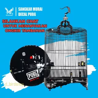 SANGKAR MURAI BATU SAZIME DECAL PUBG M416 , SANGKAR BURUNG / KANDANG BULAT MURAY