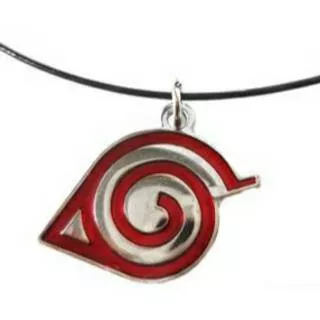 Kalung Anime Naruto Shippuden Konoha Village Leaf Sign Necklace