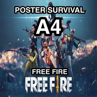 Poster Survival Free Fire Ukuran A4