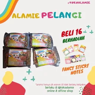 MIE SAYUR ORGANIK PELANGI ALAMIE [FREE FANCY GIFT] -Alamie PELANGI TOKO ALAMIE