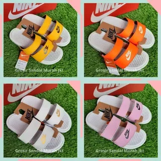 Sandal Nike Benassi Duo Ultra Slide Sendal Casual Sporty Nike Double Strap Sandal