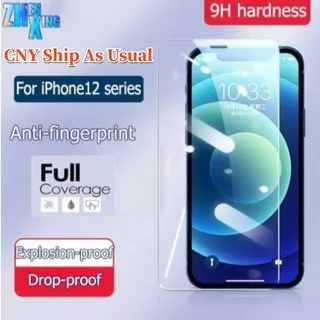 Pelindung Layar Screen Protector Tempered Glass Full Cover Untuk Iphone 12/12 Pro/12 Pro Max/12 Mini