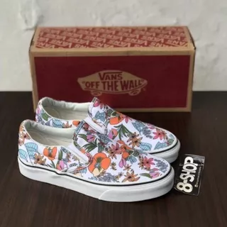 SEPATU SLIP ON VANS MULTI TROPICAL / SEPATU MOTIF BUNGA / VANS CEWE / VANS COWO / VANS AUTHENTIC / VANS OLD SKOOL