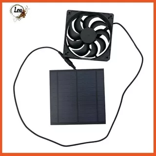 5W 6V Greenhouse Mini Solar Panel Exhaust Fan for Dog Chicken Pet House