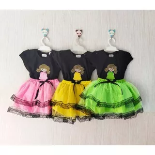 Setelan baju rok anak perempuan lucu usia 8-24 bulan / Setelan rok tutu lucu