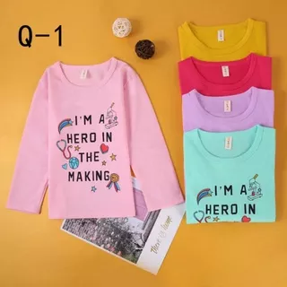 Kaos Lengan Panjang Anak Perempuan Import Usia 5 - 11 Tahun | Kaos Lengan Panjang | Kaos Lengan Panjang Karakter | Baju Lengan Panjang Import | Baju Anak Perempuan | Fashion Anak Perempuan Import | Store Baby Mall