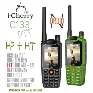 iCherry C133 PTT - HP HT - Antena Outdoor Powerbank Walkie Talkie - HP BISA HT