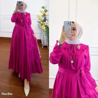 Dress Maxi Amora Dress Matt Katun Rayon Dress Muslim Baju Wanita Terbaru Gamis Kondangan Dress Pesta Gamis Hitam Gamis Putih Gamis Biru Dress Korea OOTD Casual Baju Polos