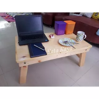 Meja Kayu Lipat Serbaguna / Meja Lesehan / Meja Tamu Meja Laptop Meja Belajar