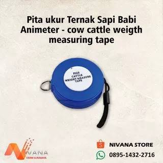 Pita ukur Ternak Sapi Babi Animeter - cow cattle weigth measuring tape