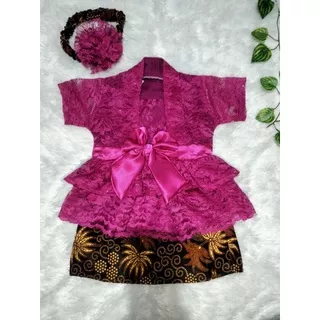 KEBAYA KUTU BARU BAYI 6-12 BULAN FREE BANDO