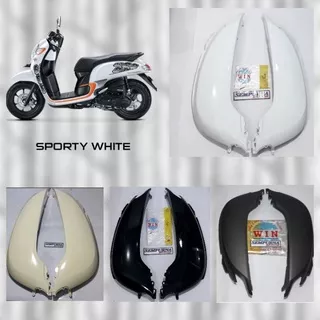 Cover Body Scoopy Fi ESP 2017 Set Kanan kiri Warna Hitam Putih Cream Grey Doff Abu Abu Merek Win