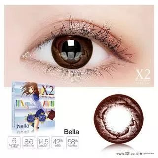 SOFTLENS X2 BELLA BABY EYES READY PLANO - 050 S/D - 600 (UNTUK MINUS TANYAKAN STOCK TERLEBIH DAHULU