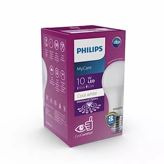 Lampu Bohlam LED Philips 10 Watt Cool White 4000K (10W 10 W 10Watt)