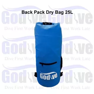 Alat Selam Godive Diving Water Proof Back Pack Dry Bag 25L B-004-Blue