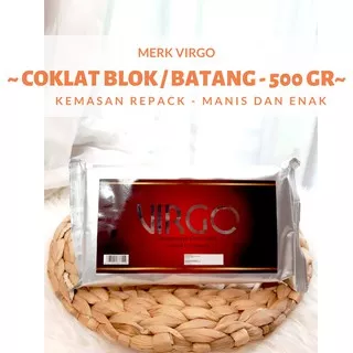 coklat merk virgo - coklat batang mahal - coklat batang lumer 500 gram/cokalt batang Coklat Compound
