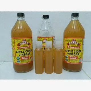 Toner Cuka Apel Bragg Apple Cider Vinegar Share in Bottle 100ml DENGAN CAMPURAN AIR 1:2