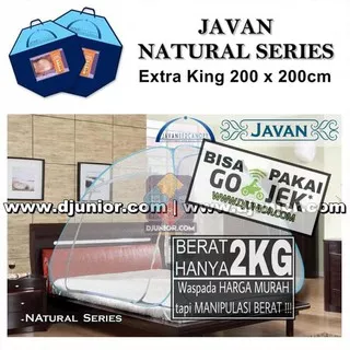 Kelambu. Javan - Kelambu Xtra King Natural 200X200 / 200X200Cm / 200 X 200 Cm - Biru Toko Online