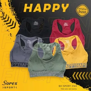 Sport Bra Sorex Happy 2165/Sport Bra Tali Lebar/Sport Bra Import