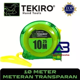 Meteran Transparan 10 METER TEKIRO / Measurement Tape Transparent